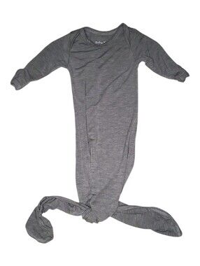 Baby Noah Knotted Sleeping Gown Gray Baby Newborn